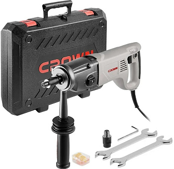 Комплект для установки кондиционеров:Дрель алмазного бурения CROWN CT32072DH BMC+набор для монтажа