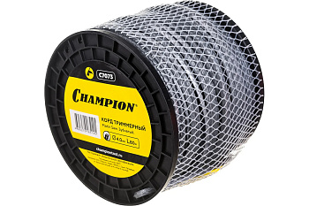 Корд триммерный CHAMPION PLATIN SAW 4,0мм*80м зубчатый+ нож
