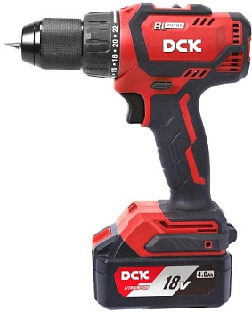 Шуруповерт аккумуляторный бесщеточный DCK KDJZ04-13 2х4,0 Ач