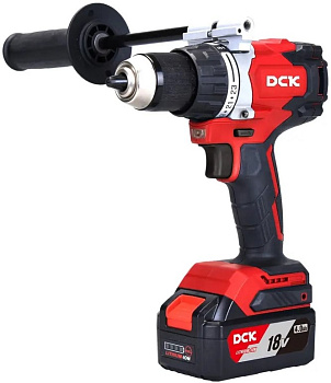 Шуруповерт аккумуляторный бесщеточный DCK KDJZ06-13 2х4,0 Ач
