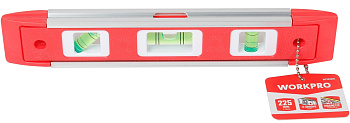 Уровень магнитный 225мм TORPEDO WORKPRO WP262026