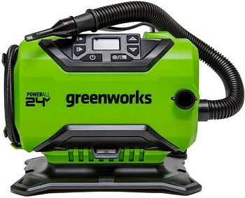 Компрессор автомобильный аккумуляторный GREENWORKS ACG301 БЕЗ АККУМ.И З/У