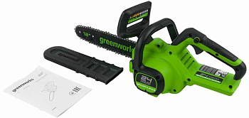 Пила цепная аккумуляторная GREENWORKS GD24CS30 без АКБ и З/У