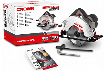 Пила дисковая CROWN CT15187-165