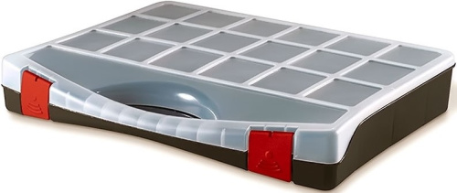 plastic-organizer-32-compartments-transparent-lid-angled-view