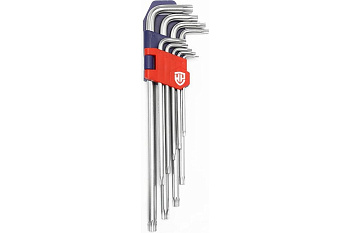 Набор Г-образных удлиненных ключей TORX CR-V 9 шт (T10- T50) WORKPRO