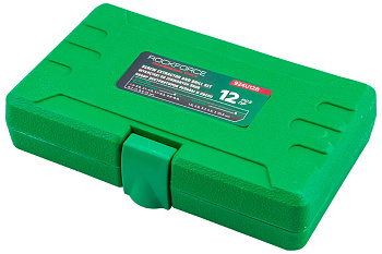 Набор экстракторов RockFORCE RF-924U12для извлечения заломанных болтов/гаек со сверлами 12 предметов