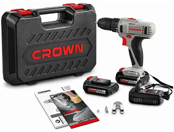 Шуруповерт аккумуляторный CROWN CT21052LH BMС 2х1,5 Ач