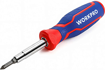 Отвертка WORKPRO 6 в 1 со сменными наконечниками