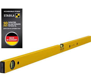Уровень тип 70, 1200мм 2 глазка STABILA