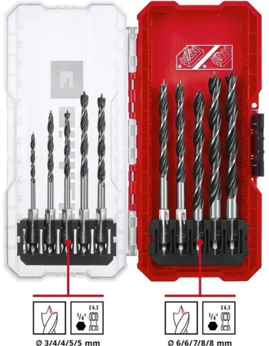 wood-drill-set-einhell-hex-shank-individual-drills