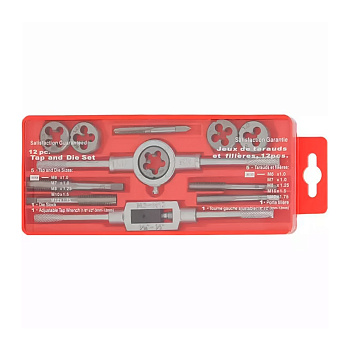 Набор метчиков и плашек 12 предм. WORKPRO WP309009