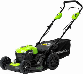 Аккумуляторная газонокосилка безщеточная GREENWORKS GD40LM46SP самоходная БЕЗ АККУМ.И З/У