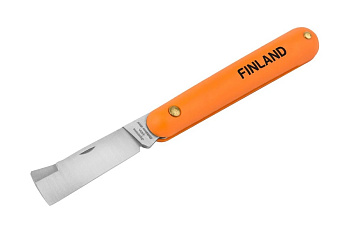 Нож прививочный прямое лезвие нержавеющая сталь FINLAND 1453