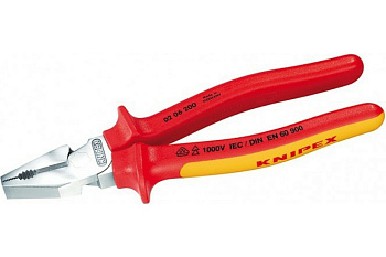 Плоскогубцы комбинир. 200мм 1000V KNIPEX KN-0206200