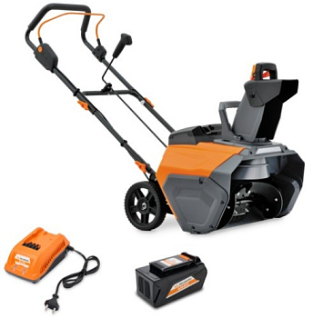 Снегоуборщик аккумуляторный VILLARTEC WA4051SET 1х5,0 Ач