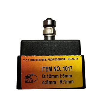 Фреза кромочная калевочная R1 d12x5мм хв.8мм (1017) Globus