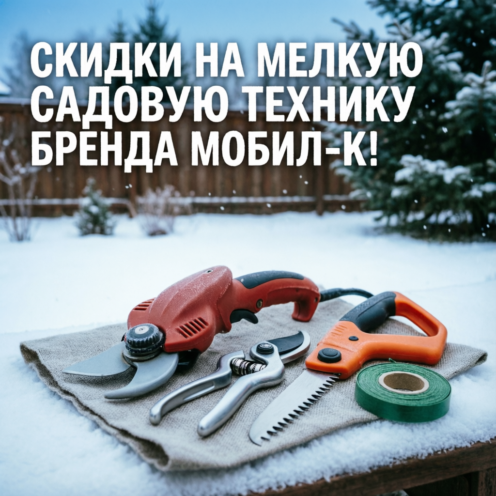Скидки на мелкую садовую технику бренда МОБИЛ-К!