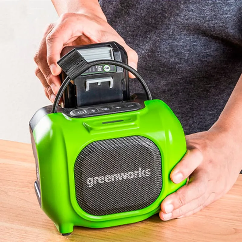 Беспроводная аккумуляторная акустическая система Greenworks GPT-MNBS, 24V