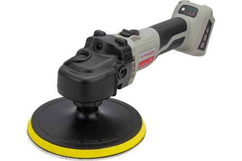 interskol-18v-polirovalnaya-shlifmashina-upm-180-18ve-frontovoy-vid-polirovalnogo-mechanizma-i-reduktora