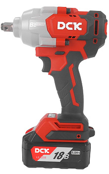 Гайковерт аккумуляторный ударный бесщеточный DCK KDPB698(TYPE FK) 2х5,0 Ач 1/2"
