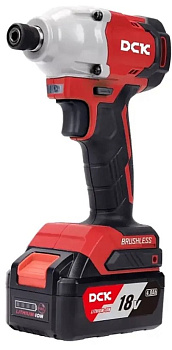 Винтоверт аккумуляторный ударный бесщеточный DCK KDPL03-14 2х4,0 Ач